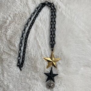 TOVA Star Long Necklace Tricolor